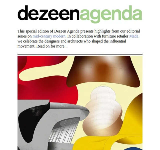 Dezeen Daily: Mid-century modern special – červenec 2026 | Nuslet.cz