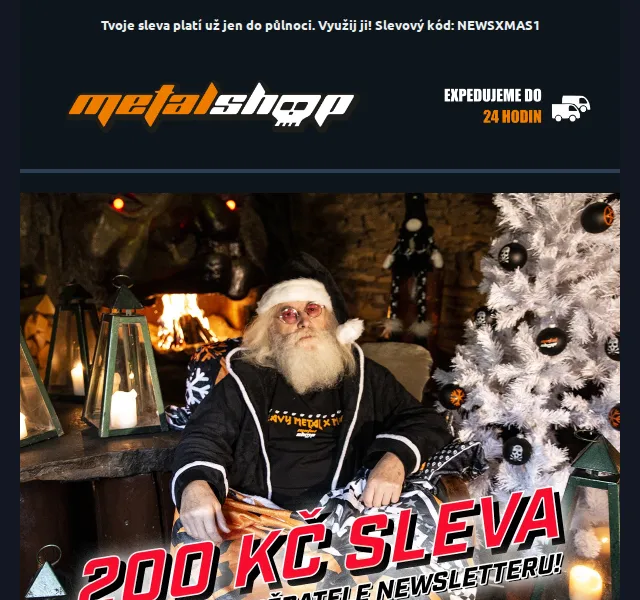 METALSHOP: 200 Kč sleva na objednávku nad 2000 Kč – červenec 2026 | Nuslet.cz