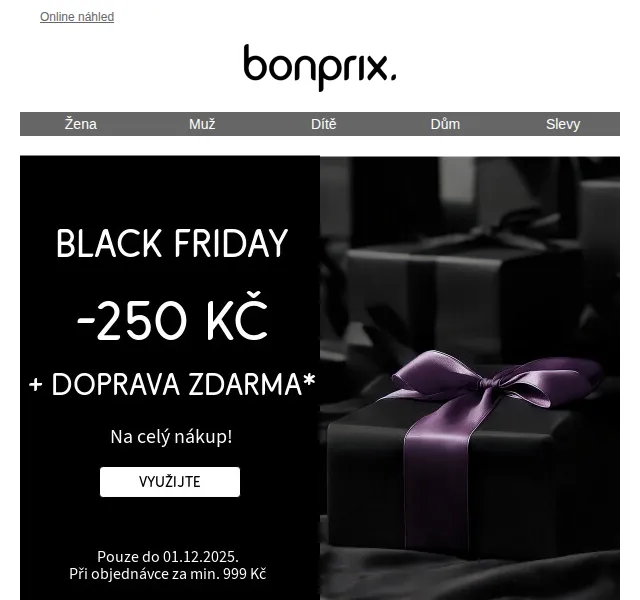 Bonprix: 250 Kč sleva na vše – březen 2026 | Nuslet.cz