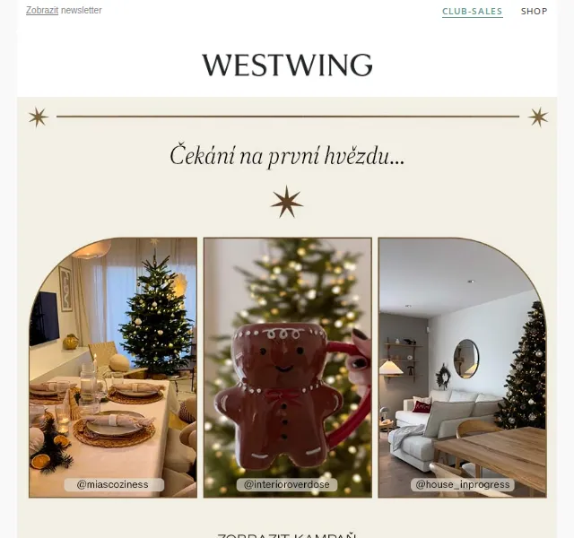 Westwing: Vánoční kampaň s max. slevou – červenec 2026 | Nuslet.cz