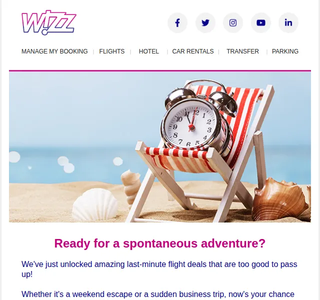 Wizz Air: last minute letenky s extra slevou – červenec 2026 | Nuslet.cz