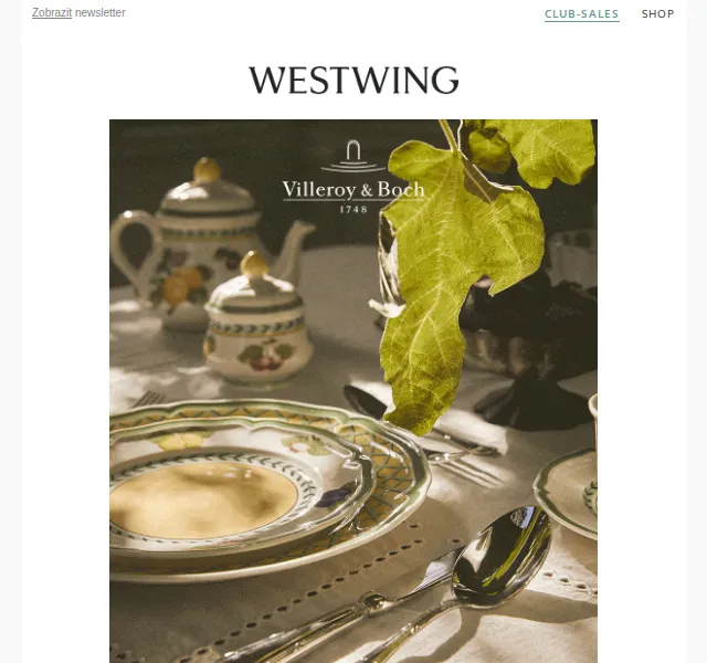 Westwing: Villeroy & Boch až -60% – červen 2026 | Nuslet.cz