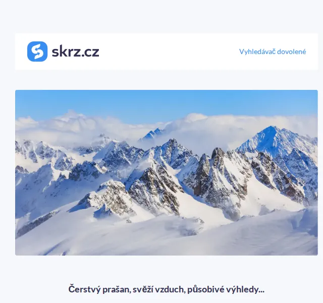 Vánoce na Skrz: Pobyty pro lyžaře a wellness – červenec 2026 | Nuslet.cz