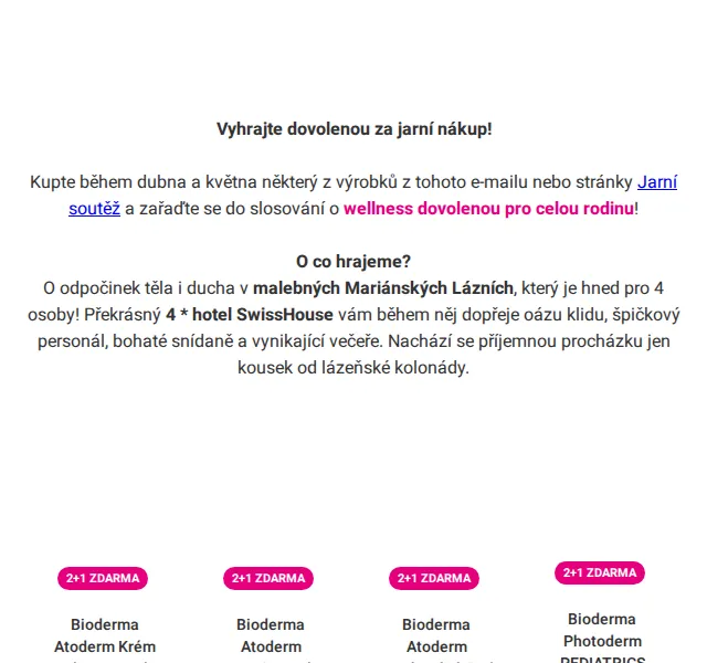 Pilulka.cz: 2+1 zdarma na Biodermu a Garnier – červenec 2026 | Nuslet.cz