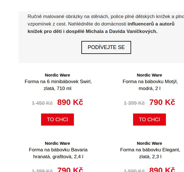 Potten & Pannen: Nordic Ware formy od 790 Kč – červenec 2026 | Nuslet.cz