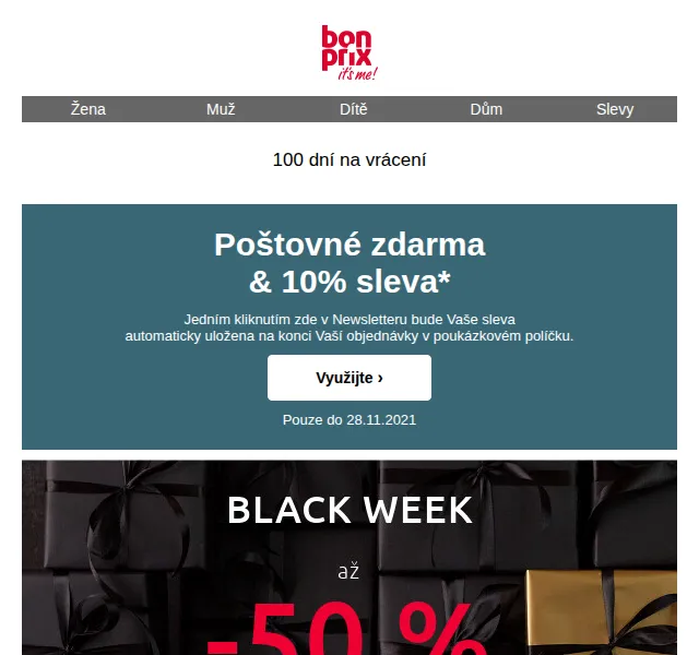 bonprix: 10% sleva + poštovné zdarma – červen 2026 | Nuslet.cz