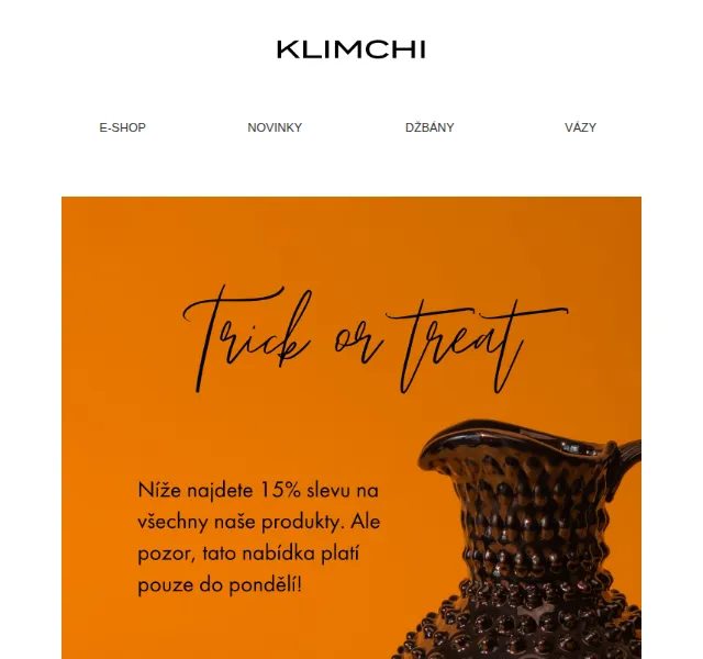 KLIMCHI: 15% sleva na objednávku nad 2 500 Kč – červen 2026 | Nuslet.cz