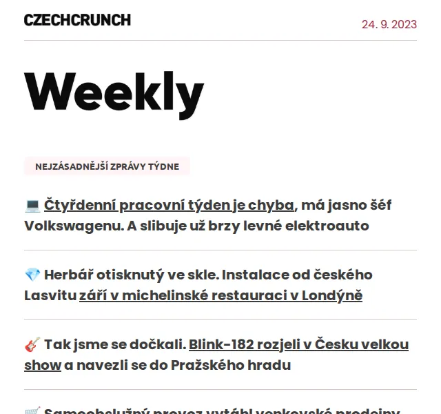 CzechCrunch: Přehled zpráv – červenec 2026 | Nuslet.cz