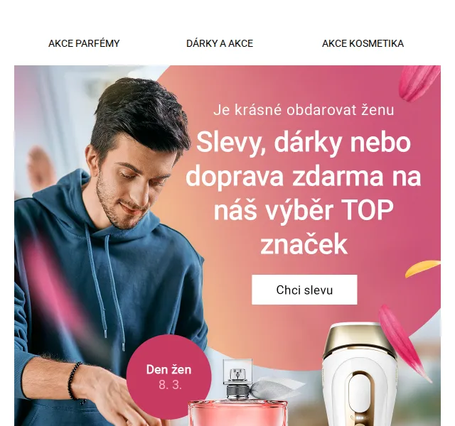 Notino: sleva 15 % na dárky k MDŽ a dárky zdarma – březen 2026 | Nuslet.cz