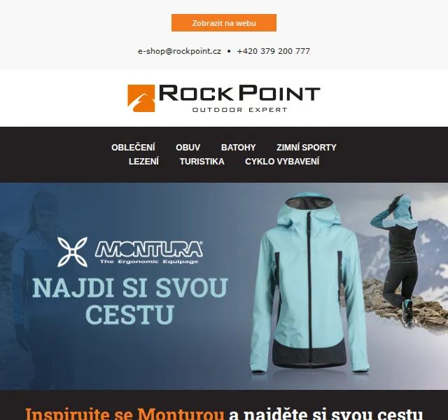 Rock Point: Montura – slevy až 25 % na outdoorové oblečení – červen 2026 | Nuslet.cz