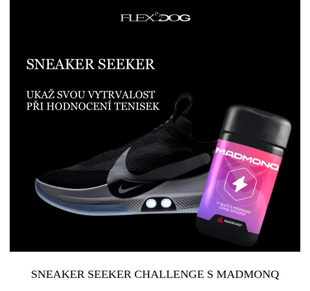 FlexDog: Sneaker Seeker Challenge s Madmonq – červen 2026 | Nuslet.cz