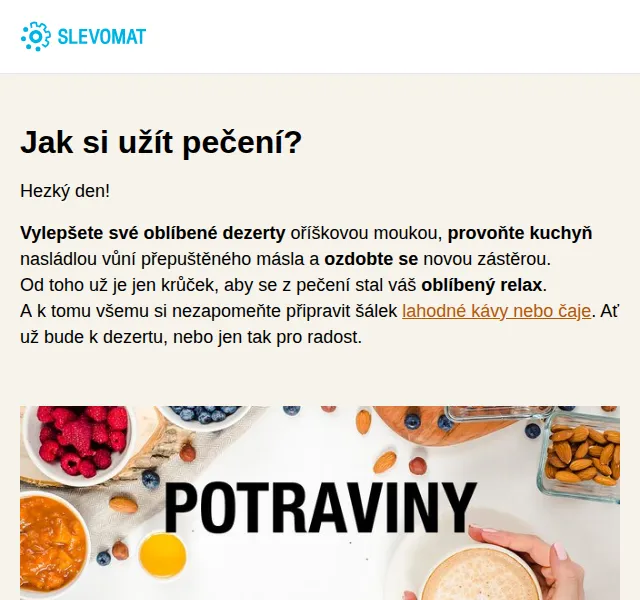 Slevomat: Vylepšete dezerty oříškovou moukou a ghí – červen 2026 | Nuslet.cz