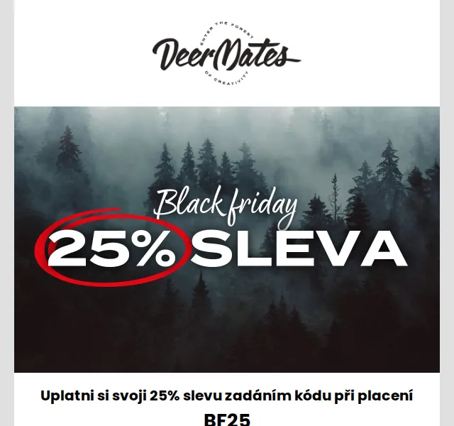 DeerMates.cz: 25% sleva na vše – červen 2026 | Nuslet.cz
