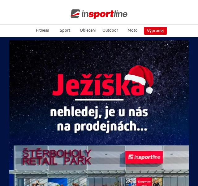 inSPORTline: Dárkové poukazy a vánoční výprodej na prodejnách – červen 2026 | Nuslet.cz