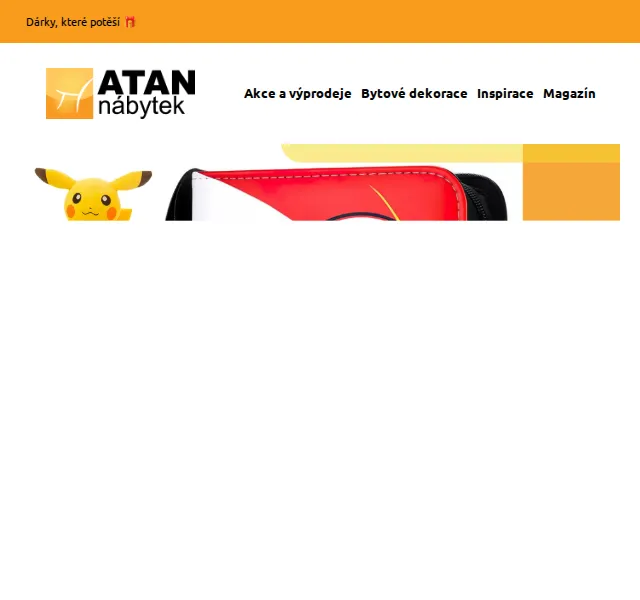 ATAN nábytek: Dárky Pokémon a Minecraft – červenec 2026 | Nuslet.cz