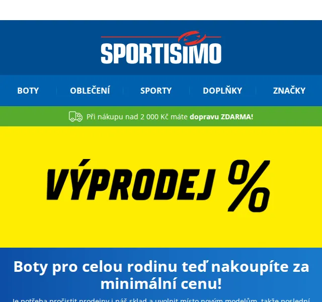 Sportisimo: Výprodejová obuv – poslední kusy – červen 2026 | Nuslet.cz