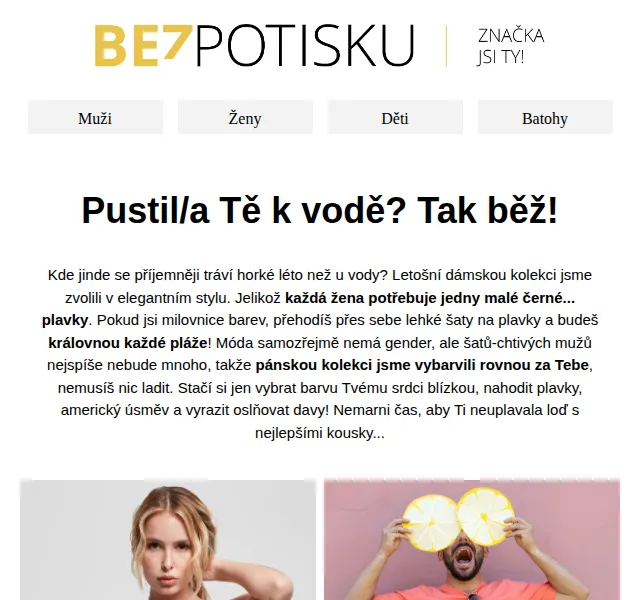 BezPotisku: letní plavky a kolekce – červen 2026 | Nuslet.cz