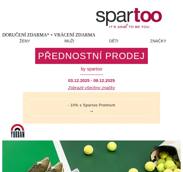 Spartoo.cz: Až -50% na Yurban, Pepe Jeans, Geox – duben 2026