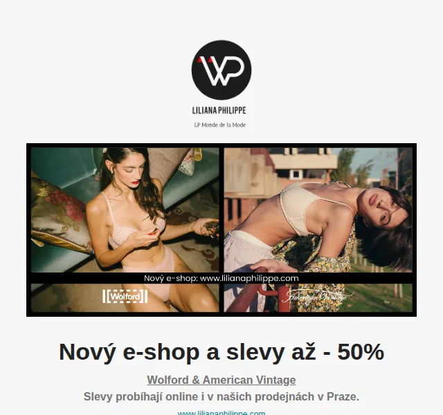 Liliana Philippe: Letní slevy až -50 % na Wolford & American Vintage – červen 2026 | Nuslet.cz