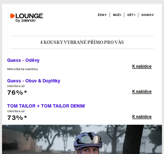 Lounge by Zalando: Guess, TOM TAILOR a POC – červenec 2026 | Nuslet.cz