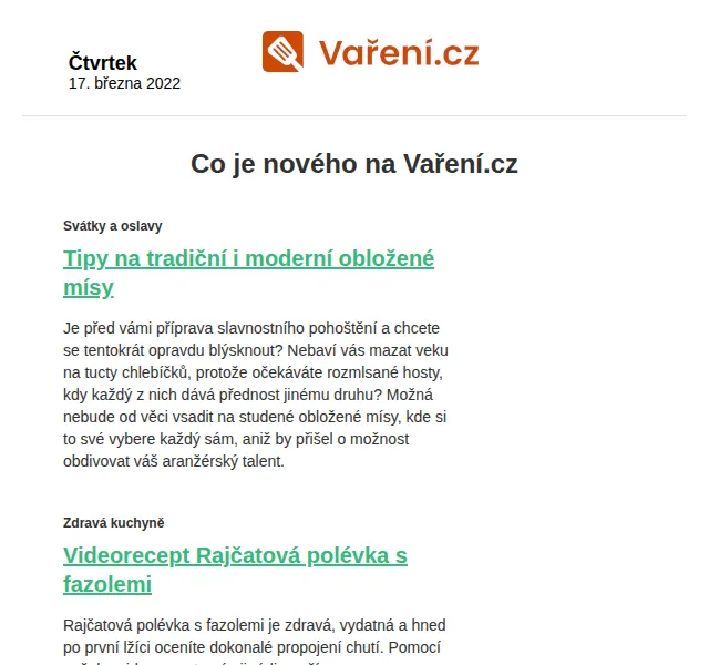 Vaření.cz: Nové recepty – březen 2022 | Nuslet.cz