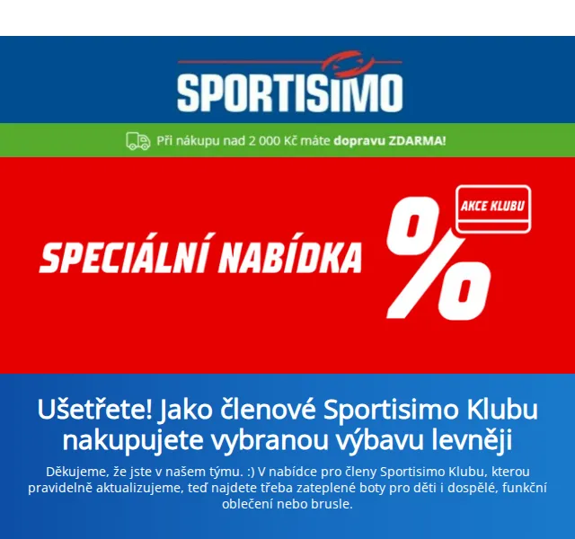 Sportisimo: extra slevy pro klub – říjen 2022 | Nuslet.cz