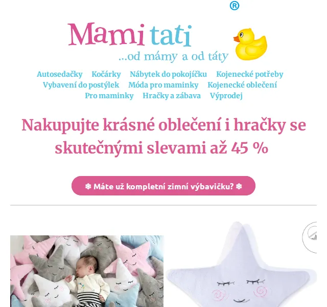 Mamitati.cz: Výprodej až 45 % – červen 2026 | Nuslet.cz
