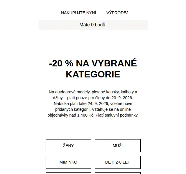 H&M Fashion: -20 % na módní kousky – září 2026