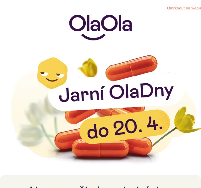 OlaOla: doplňky stravy se slevou až 55 % – duben 2026 | Nuslet.cz