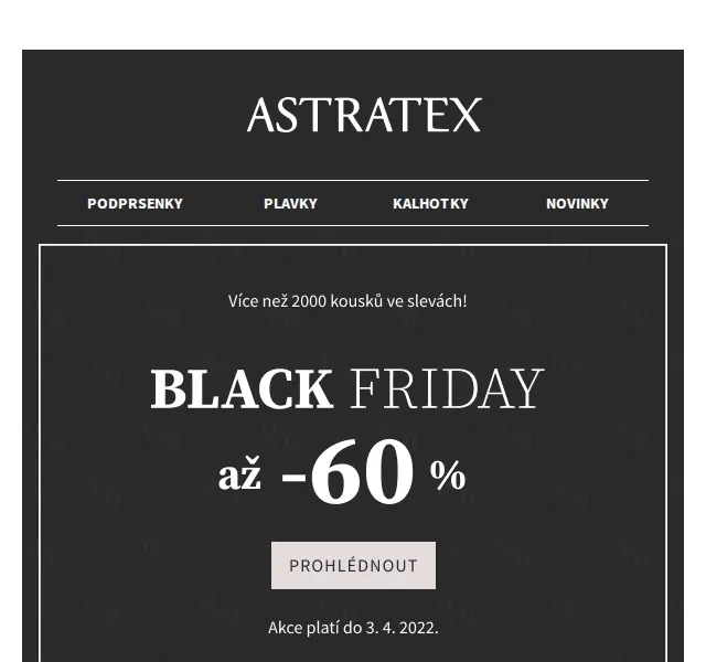 Astratex.cz: Black Friday slevy až 60 % – červen 2026 | Nuslet.cz