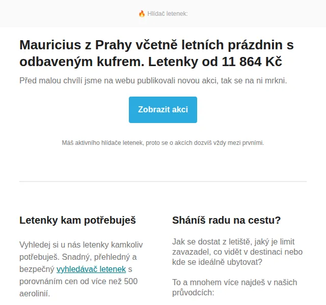 Cestujlevne.com: letenky na Mauricius od 11 864 Kč – červenec 2026 | Nuslet.cz