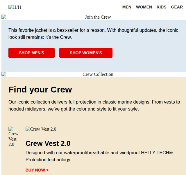 Helly Hansen: Kolekce Crew 2.0 – červenec 2026 | Nuslet.cz