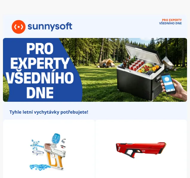 Sunnysoft.cz: Letní vychytávky – ventilátory, chladičky – červen 2026