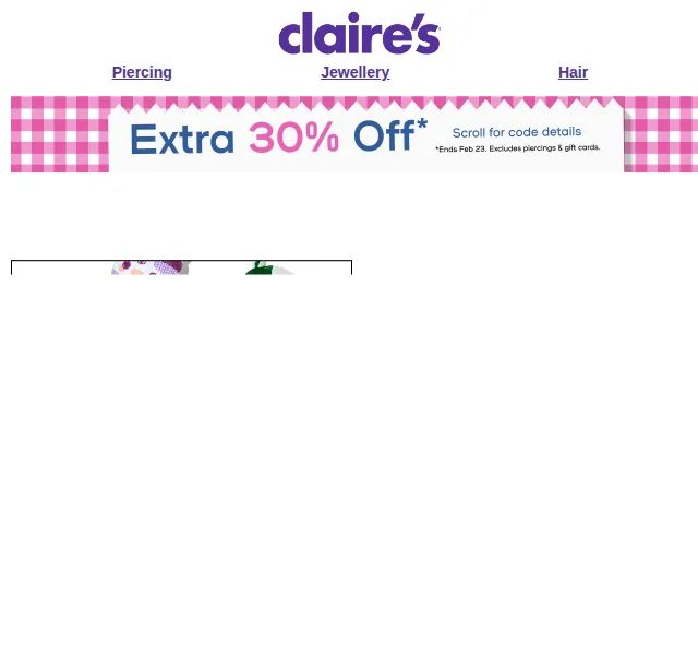 Claire’s: Buy 3 Get 3 zdarma – červen 2026 | Nuslet.cz