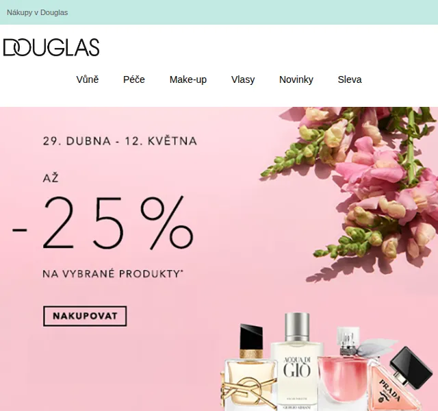 Douglas: To nej pro maminku s 25% slevou – červenec 2026 | Nuslet.cz