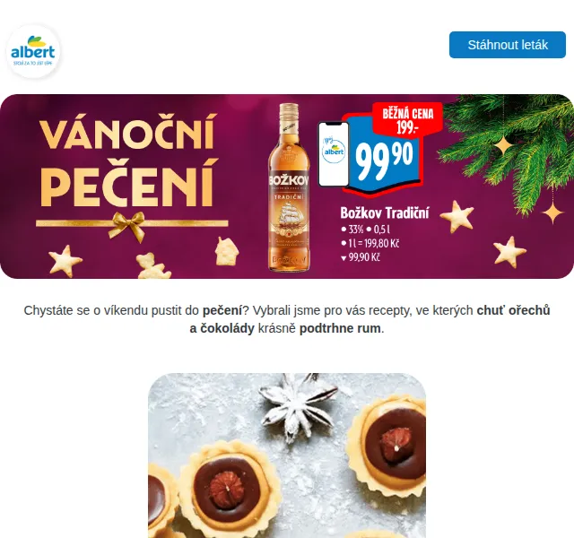 Albert: Recepty na vánoční cukroví a slevy na suroviny – červenec 2026 | Nuslet.cz
