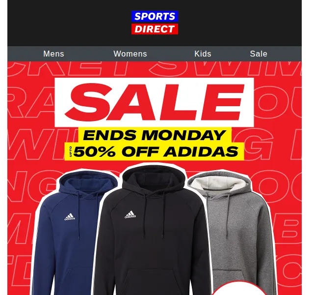 Sportsdirect: adidas mikiny od 480 Kč – červen 2026 | Nuslet.cz