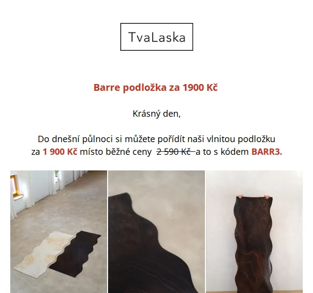 TvaLaska: Barre podložka za 1 900 Kč – červenec 2026 | Nuslet.cz