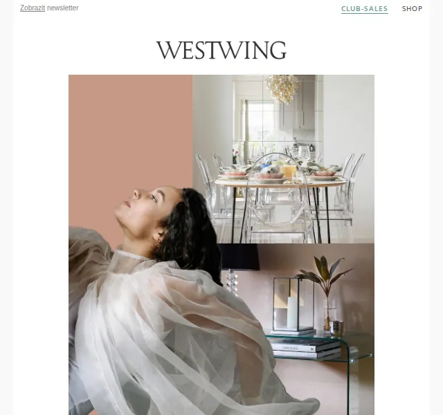 Westwing: Organza styl a Calvin Klein koberce – červenec 2026 | Nuslet.cz