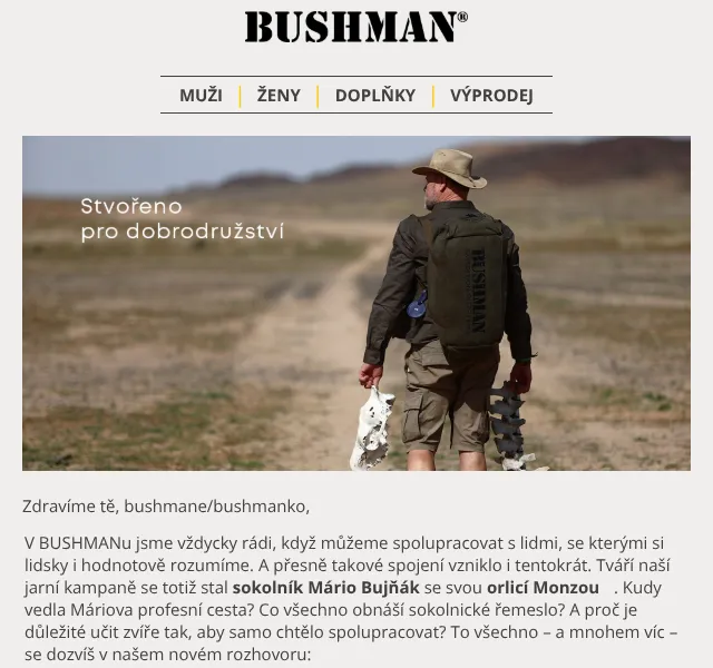 BUSHMAN: jarní kolekce – květen 2026 | Nuslet.cz