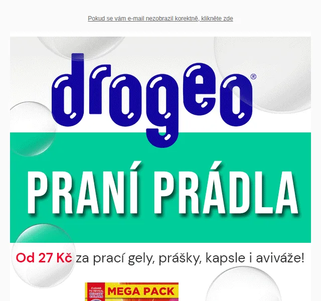 Drogeo: Prací gely, prášky, kapsle a aviváže od 27 Kč – červen 2026 | Nuslet.cz