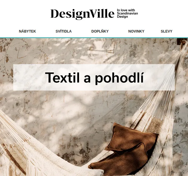 DesignVille: textil a pohodlí od Ferm Living a &Tradition – červen 2026 | Nuslet.cz