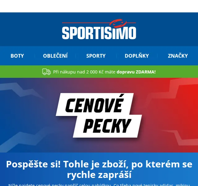 Sportisimo: Cenové pecky – adidas, Columbia, O'Neill – červen 2026 | Nuslet.cz