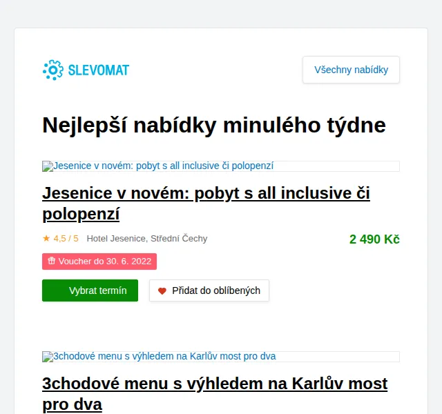 Slevomat: Pobyt v Jesenici s all inclusive – červen 2026 | Nuslet.cz