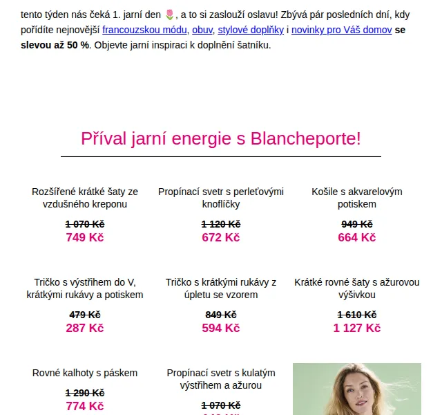 Blancheporte: Nákup až 50% – červenec 2026 | Nuslet.cz