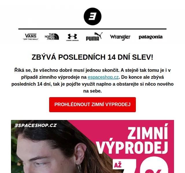 ESPACE: Zimní výprodej – červen 2026 | Nuslet.cz