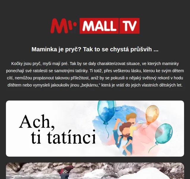 MALL TV: Co se stane, když hlídá tatínek – červen 2026 | Nuslet.cz
