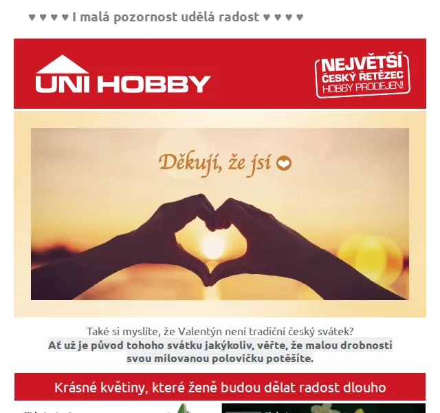 UNI HOBBY: Dárky k Valentýnu – červen 2026 | Nuslet.cz