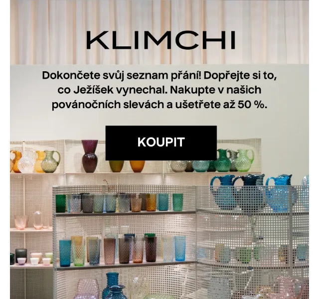 KLIMCHI: povánoční slevy – červenec 2026 | Nuslet.cz