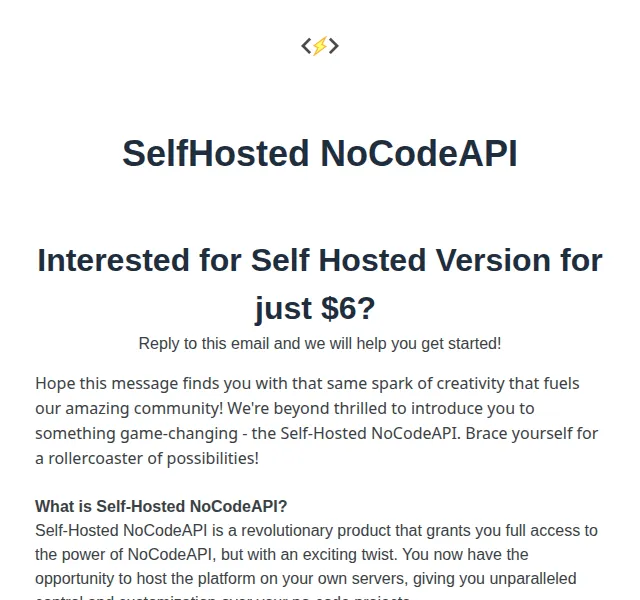 NoCodeAPI Marketing: Self-Hosted verze za $6/měsíc – červenec 2026 | Nuslet.cz